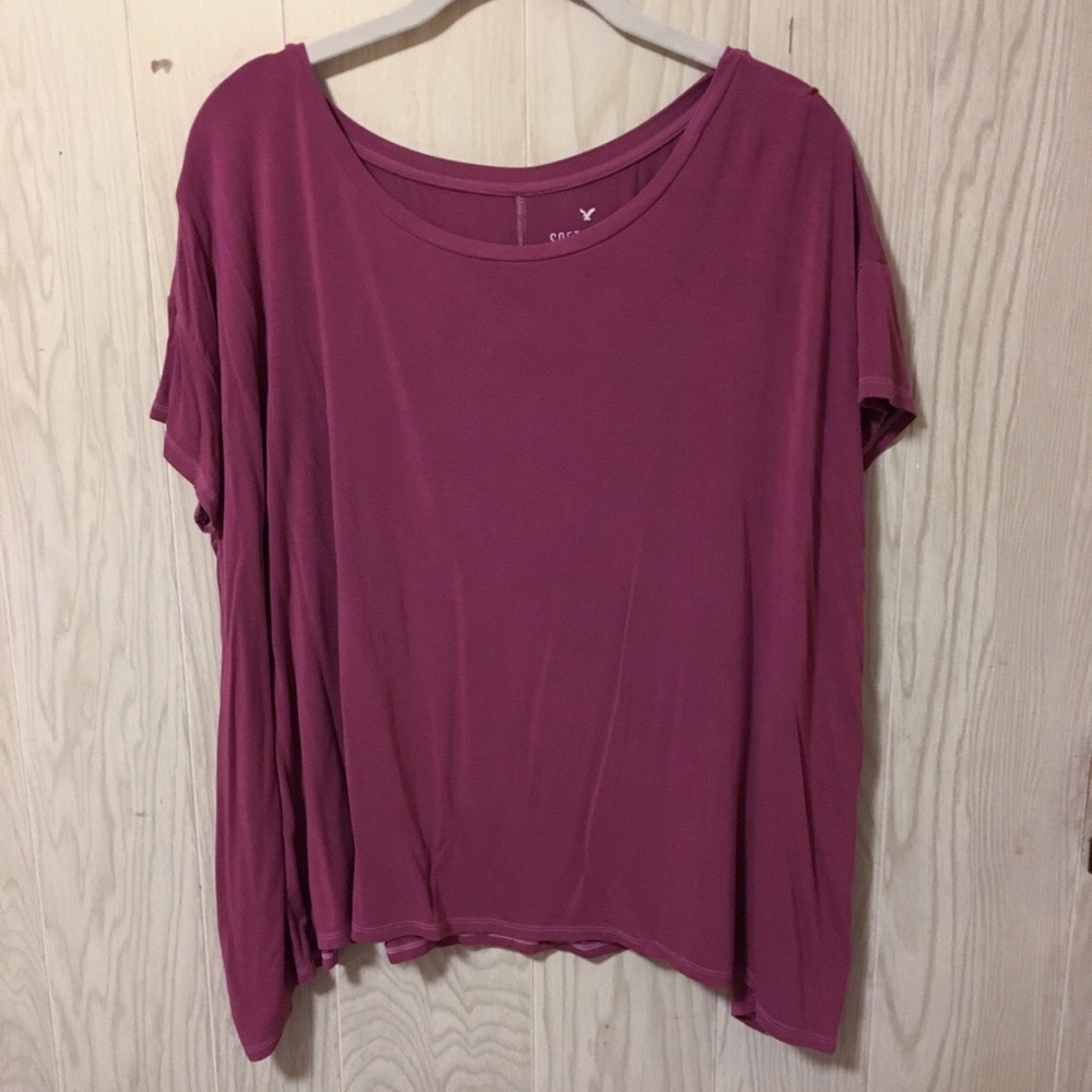 Red flowy shirt